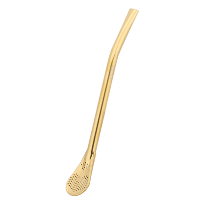 die klassische bombilla caámate Matetee Trinkhalm Farbe Gold