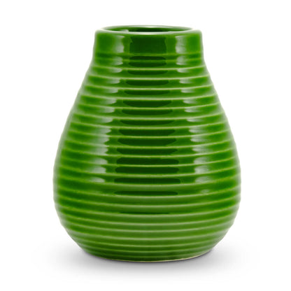 Keramik-Kalebasse grün von caámate