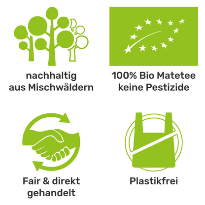 Bio-Siegel und Zertifizierungen caámate Mate Tee