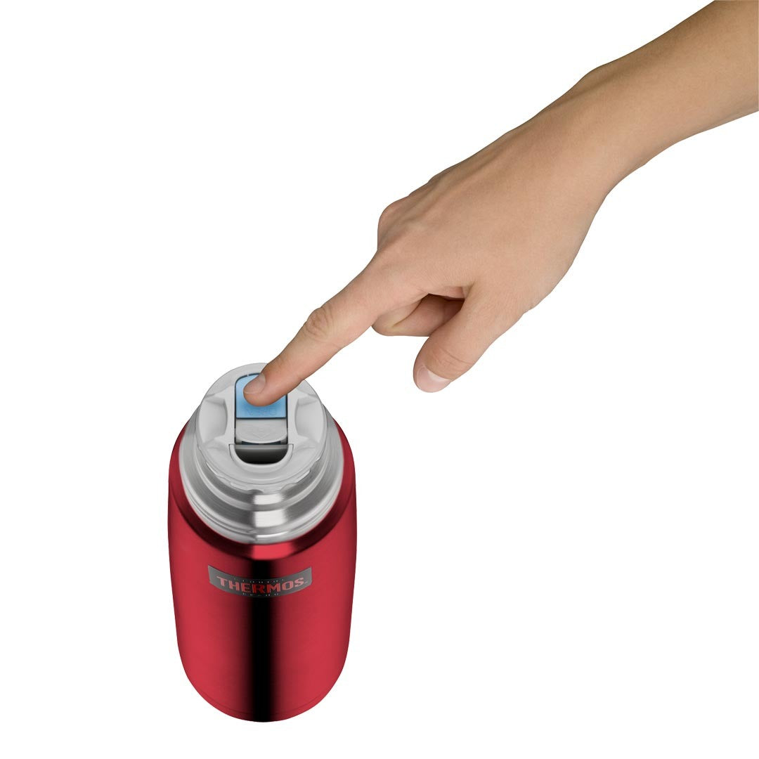Thermos Mate rot mit Automatikverschluss Klickverschluss